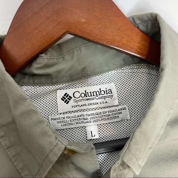 Columbia PFG Nylon Breathable S/S Button Shirt L - Picture 3 of 11